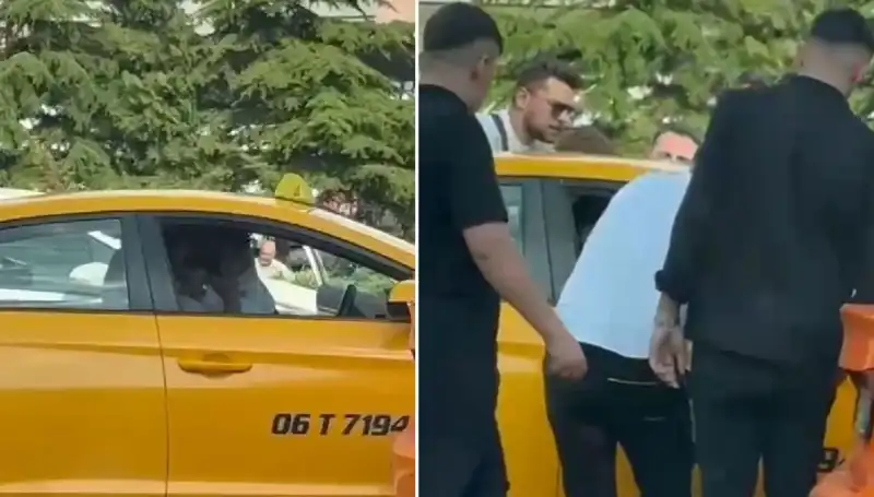 Trafikte Yaşanan Kavga: Taksi Şoförüne Yumruk Atan Sürücü Kameralara Yansıdı